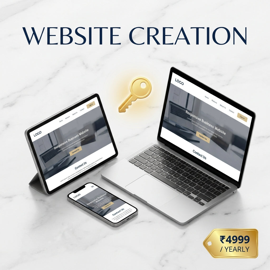 Custom Business Website Creation | 1-Year Hosting & Emails Included